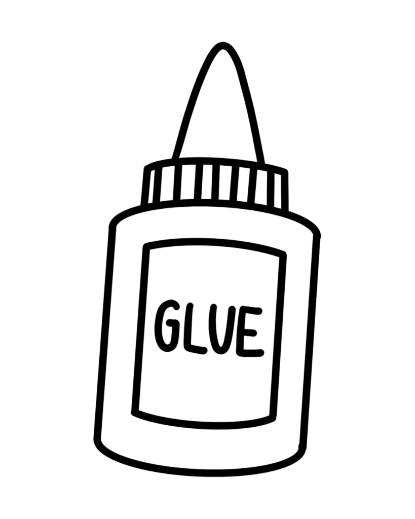 Dessin en noir et blanc d'un pot de colle pour symboliser l'une des propriété du gluten. Il illustre un article sur l’alimentation sans gluten, rédigé par Maud Guillemet, naturopathe à Besançon.