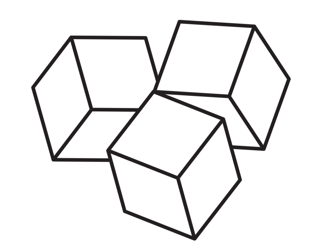 Dessin de trois cubes symbolisant du sucre et l’indice glycémique élevé de beaucoup de produits sans gluten.