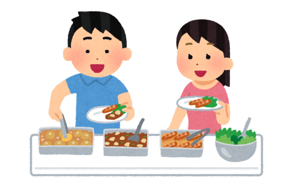 Dessin de deux personnages composants chacun leur assiette, pour symboliser des conseils alimentaires individualisés. Il illustre un article sur le Syndrome de l'Intestin Irritable rédigé par Maud Guillemet, Naturopathe à Besançon. 